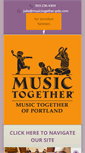 Mobile Screenshot of musictogether-pdx.com